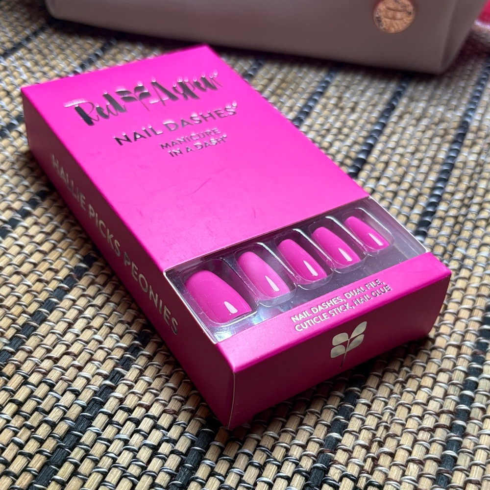 Red Aspen Hallie Picks Pink Peonies Nail Dashes